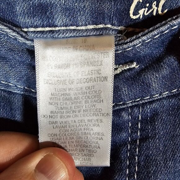 Wallflower Jeans Girls Size 10 Jeggings Low Rise Denim Color Blue - Picture 6 of 12